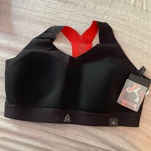 NWT Reebok Puremove Black Sports Bra Size XL